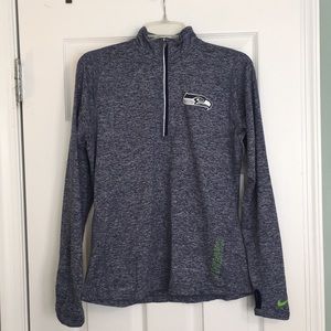 Nike Seattle Seahawks long sleeve dri-fit 1/4 zip